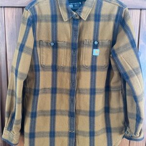 Carhartt Loose Fit Shirt in Brown and Black